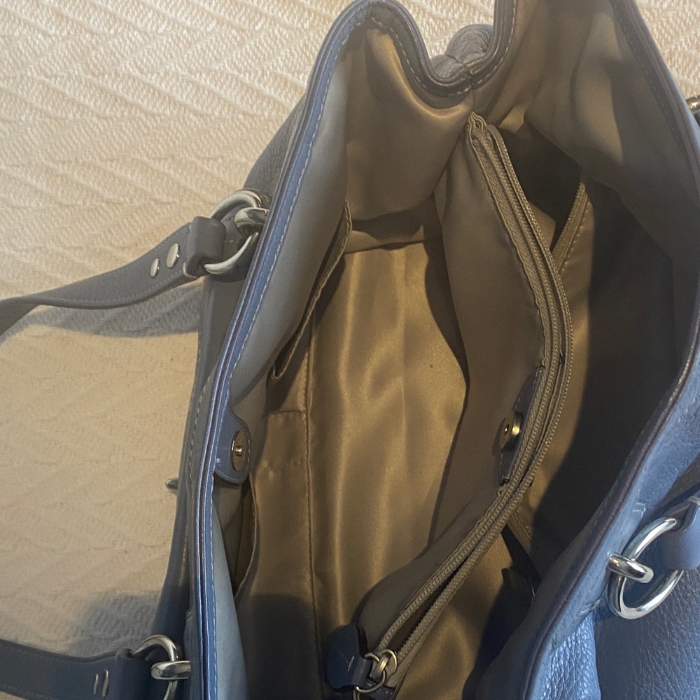 Coach Blue Leather Shoulder Bag - Picture 6 of 12